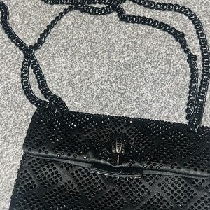 Kurt Geiger Black Studded Crossbody Bag